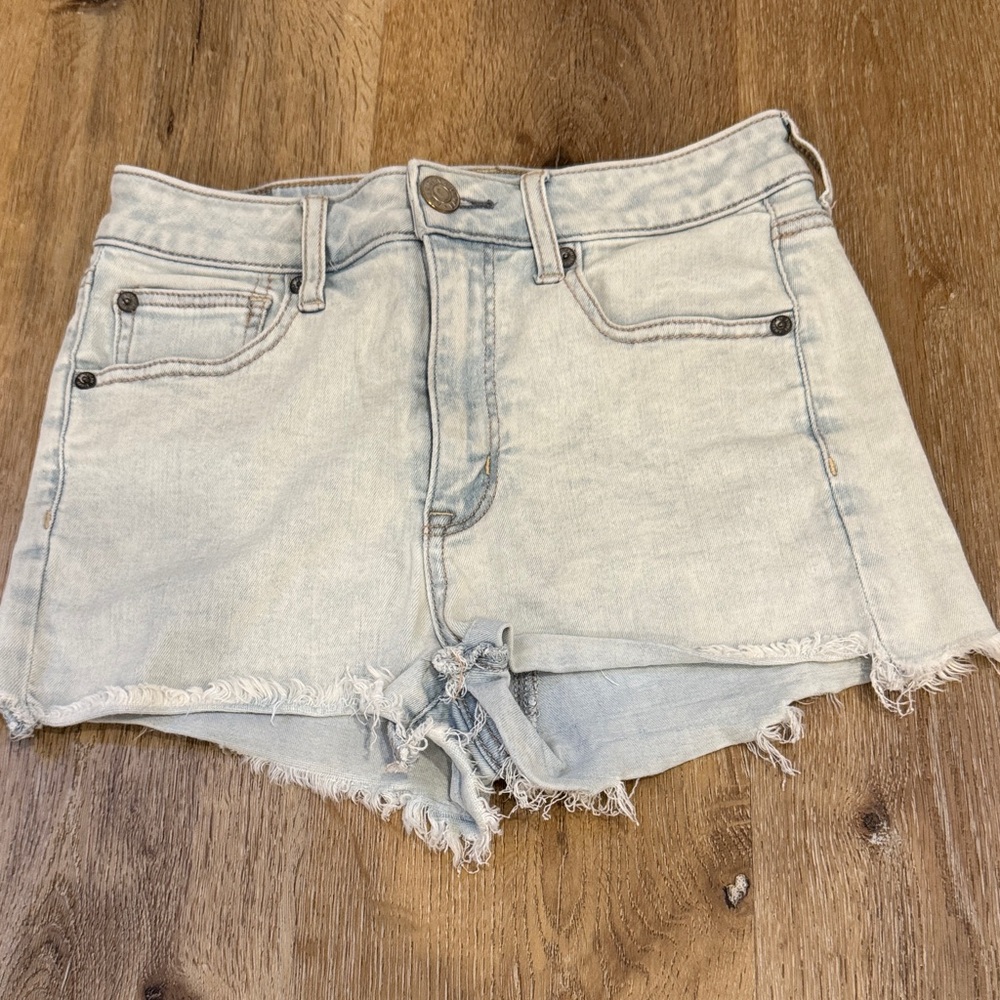 Light Blue Denim Women Shorts